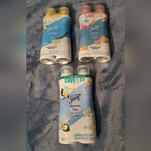 NWT! SECRET Deodorant Sprays (3-2pks)